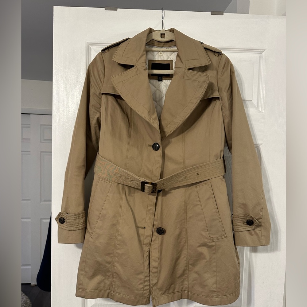 Banana Republic Camel Trench Coat XS